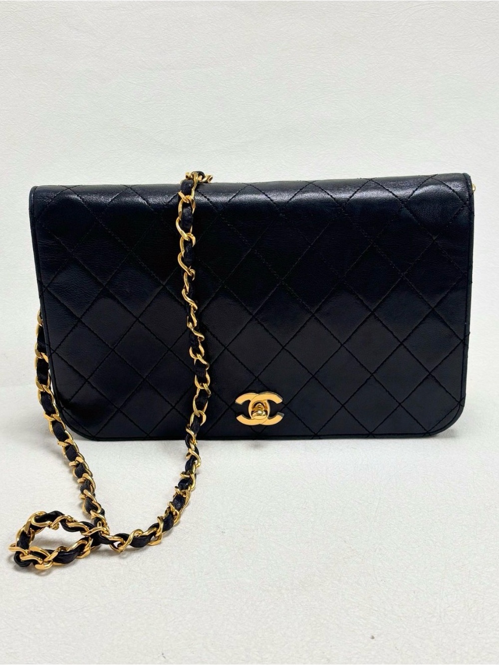 Vintage Chanel Classic Full Flap Shoulder Bag